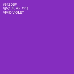 #842DBF - Vivid Violet Color Image