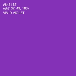 #8431B7 - Vivid Violet Color Image
