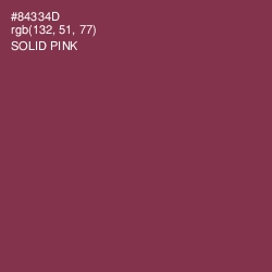 #84334D - Solid Pink Color Image