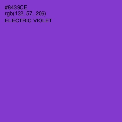 #8439CE - Electric Violet Color Image