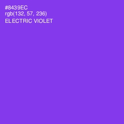 #8439EC - Electric Violet Color Image