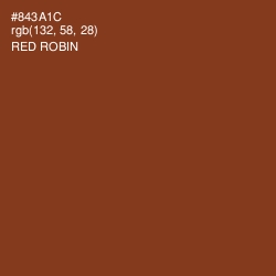 #843A1C - Red Robin Color Image