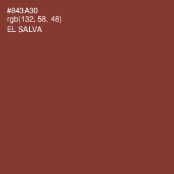 #843A30 - El Salva Color Image