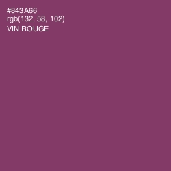 #843A66 - Vin Rouge Color Image