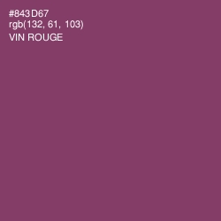 #843D67 - Vin Rouge Color Image