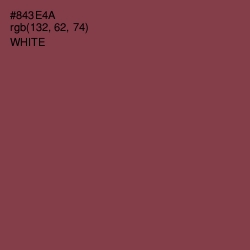 #843E4A - Solid Pink Color Image