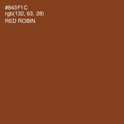 #843F1C - Red Robin Color Image
