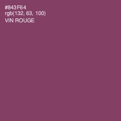 #843F64 - Vin Rouge Color Image
