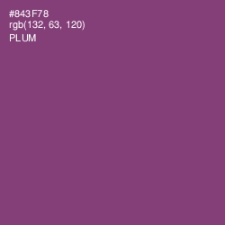 #843F78 - Plum Color Image