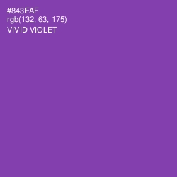 #843FAF - Vivid Violet Color Image