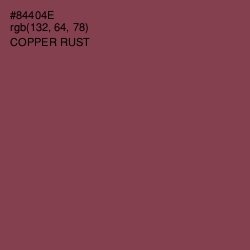 #84404E - Copper Rust Color Image