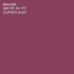 #84405B - Copper Rust Color Image