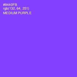 #8440FB - Medium Purple Color Image