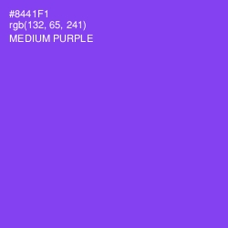 #8441F1 - Medium Purple Color Image