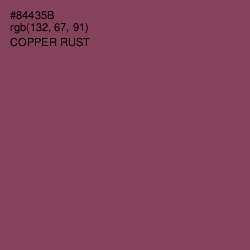 #84435B - Copper Rust Color Image