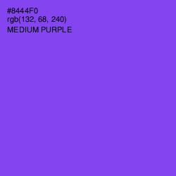 #8444F0 - Medium Purple Color Image