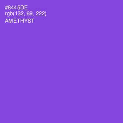 #8445DE - Amethyst Color Image