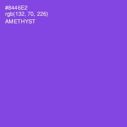 #8446E2 - Amethyst Color Image