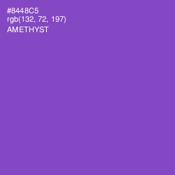 #8448C5 - Amethyst Color Image