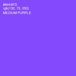 #8449FD - Medium Purple Color Image