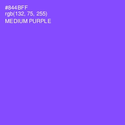 #844BFF - Medium Purple Color Image