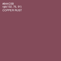 #844C5B - Copper Rust Color Image