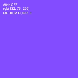 #844CFF - Medium Purple Color Image