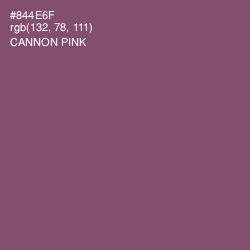 #844E6F - Cannon Pink Color Image