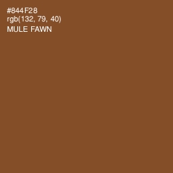 #844F28 - Mule Fawn Color Image