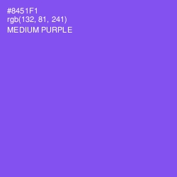 #8451F1 - Medium Purple Color Image