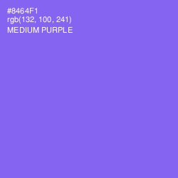 #8464F1 - Medium Purple Color Image