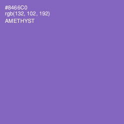 #8466C0 - Amethyst Color Image