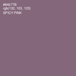 #84677B - Spicy Pink Color Image
