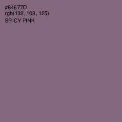 #84677D - Spicy Pink Color Image