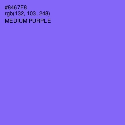 #8467F8 - Medium Purple Color Image