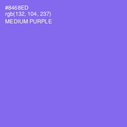 #8468ED - Medium Purple Color Image