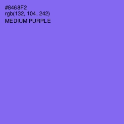 #8468F2 - Medium Purple Color Image