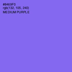 #8469F0 - Medium Purple Color Image