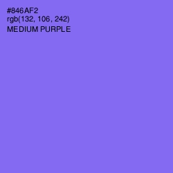 #846AF2 - Medium Purple Color Image