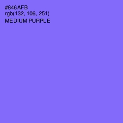 #846AFB - Medium Purple Color Image