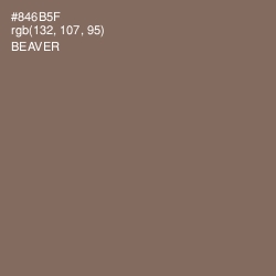 #846B5F - Beaver Color Image