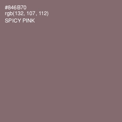 #846B70 - Spicy Pink Color Image