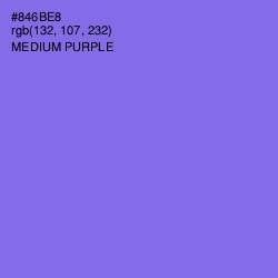 #846BE8 - Medium Purple Color Image