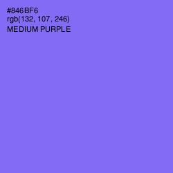 #846BF6 - Medium Purple Color Image