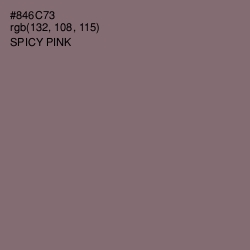 #846C73 - Spicy Pink Color Image