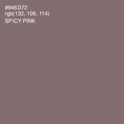 #846D72 - Spicy Pink Color Image