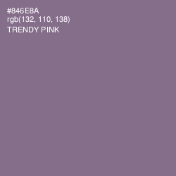 #846E8A - Trendy Pink Color Image