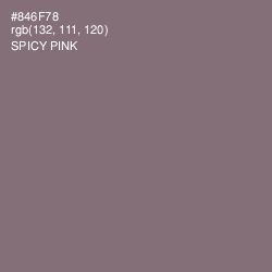 #846F78 - Spicy Pink Color Image