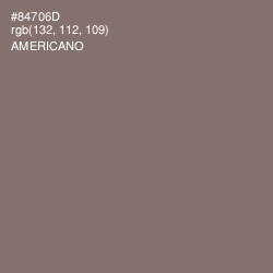 #84706D - Americano Color Image