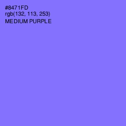 #8471FD - Medium Purple Color Image